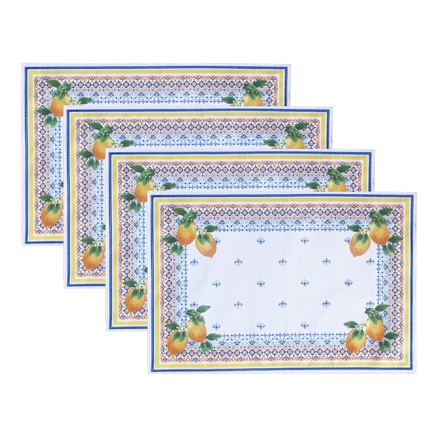 Manteles individuales Capri Limón, juego de 4