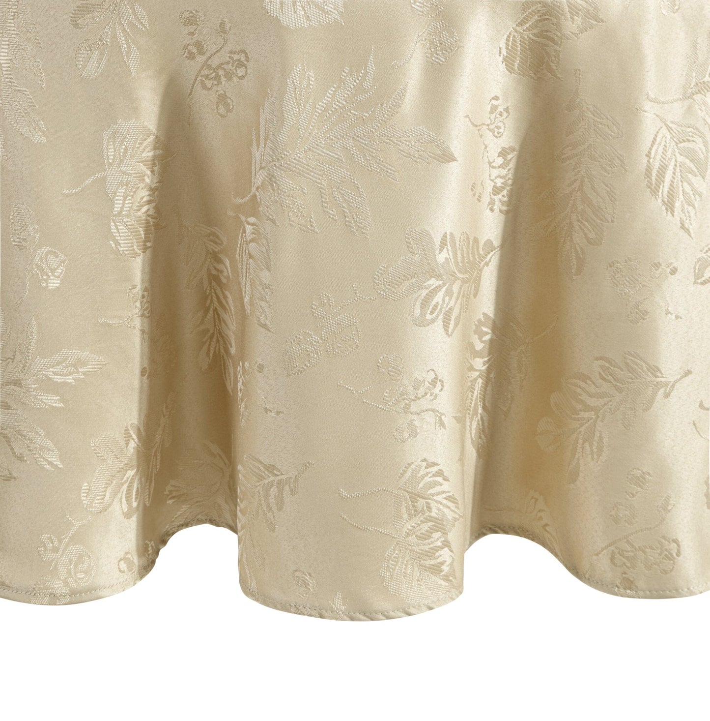 Elegante mantel de damasco jacquard con hojas tejidas