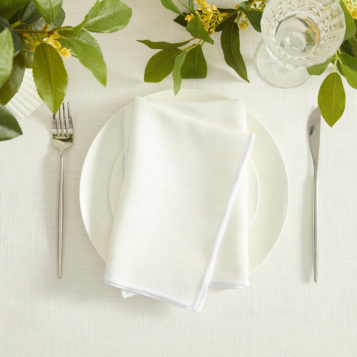 Villeroy & Boch Classic Embroidered Border Napkins, Set of 6