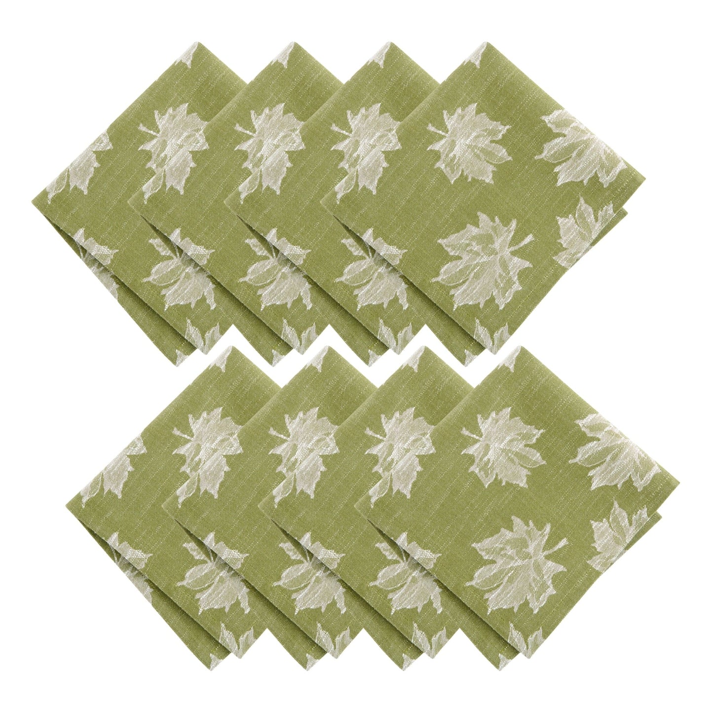 Falling Leaves Jacquard Napkins, Set of 8