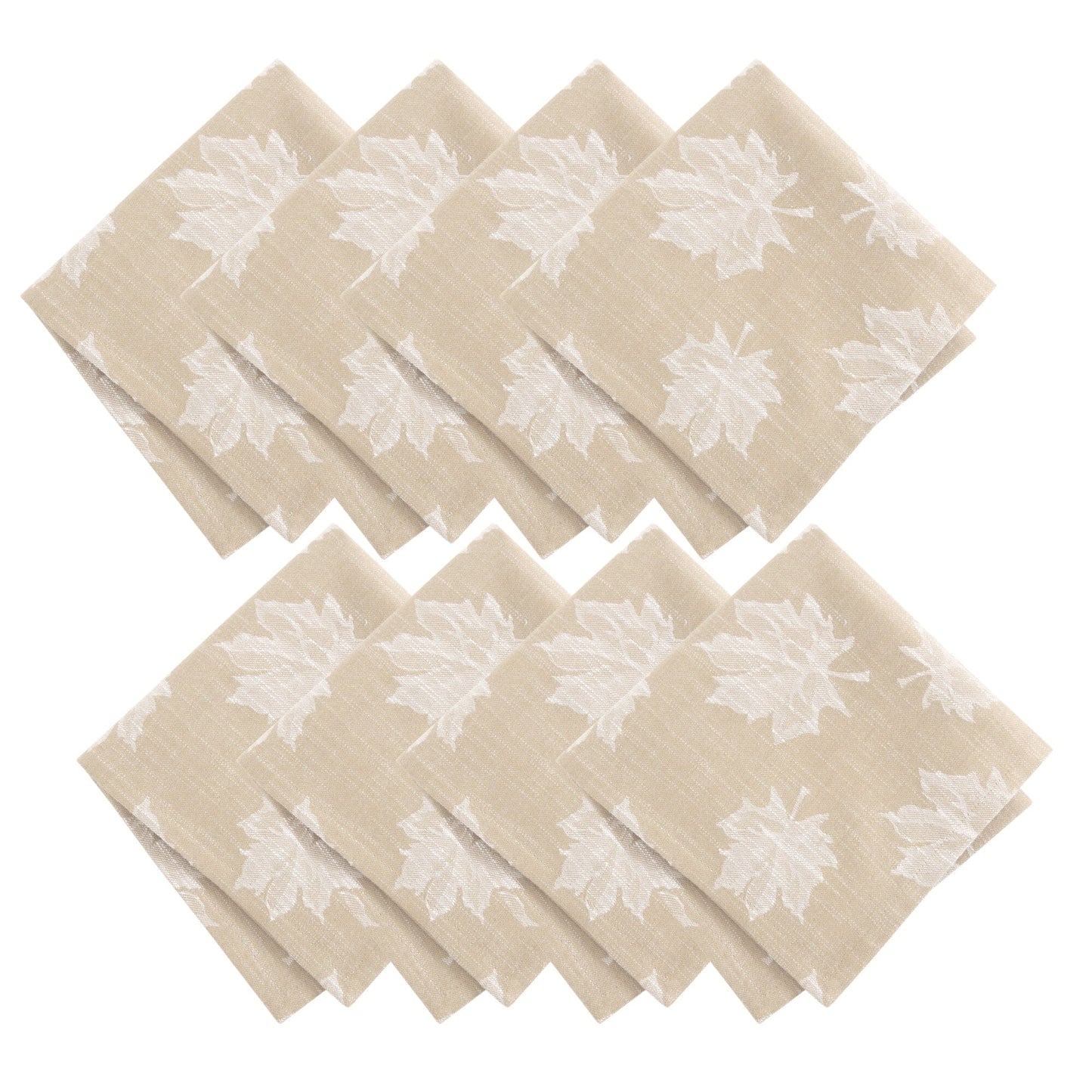 Falling Leaves Jacquard Napkins, Set of 8