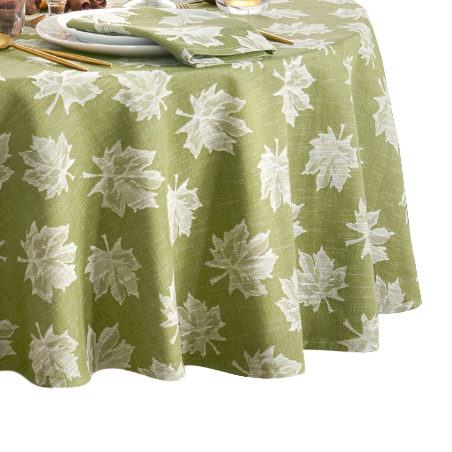 Falling Leaves Jacquard Tablecloth