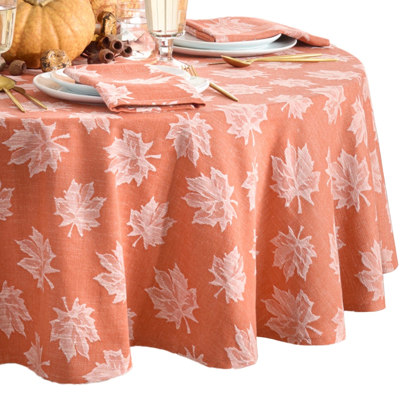 Falling Leaves Jacquard Tablecloth