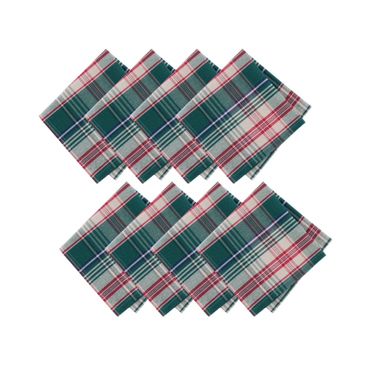 Holiday Fireside Plaid Napkins, Set of 8