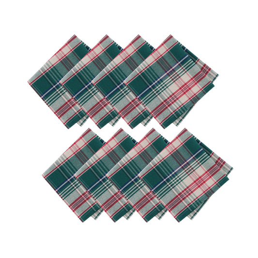Holiday Fireside Plaid Napkins, Set of 8