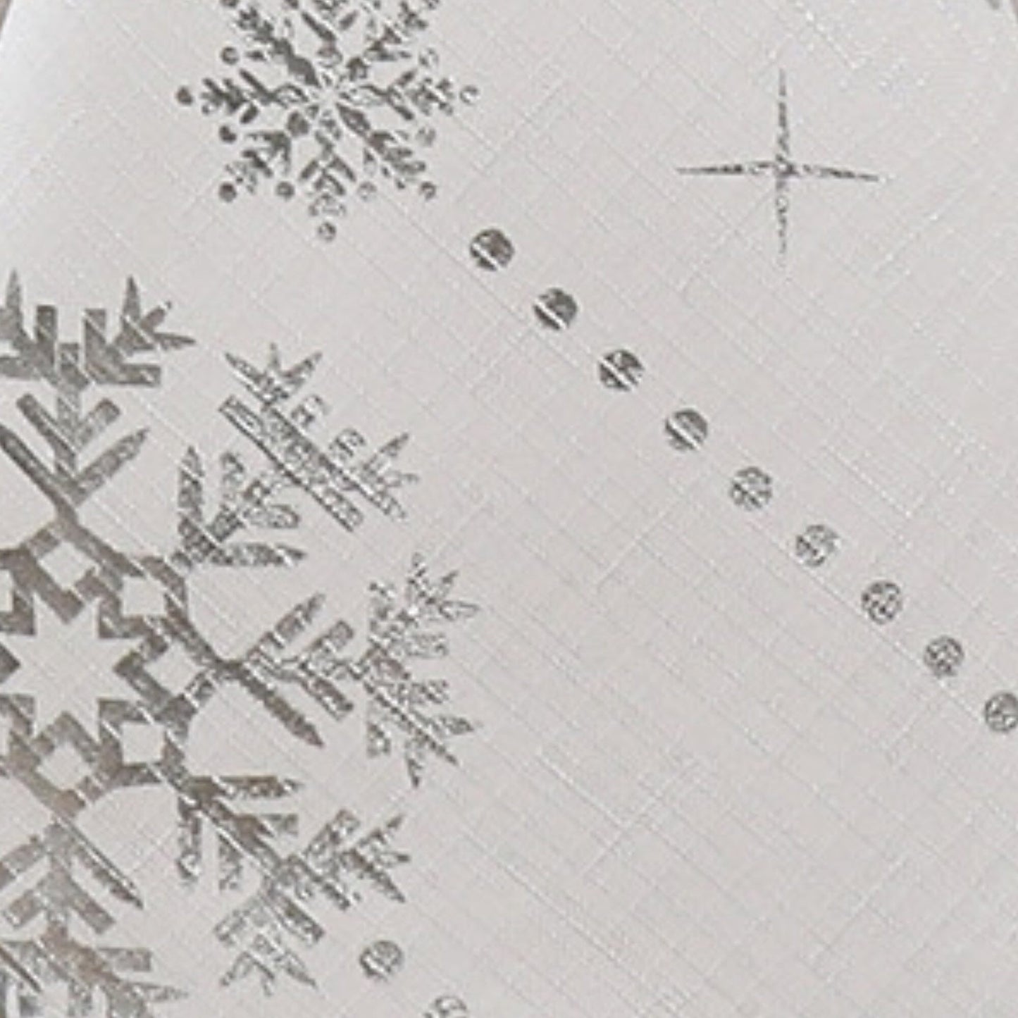 Foil Wonderland Snowflake Holiday Fabric Tablecloth