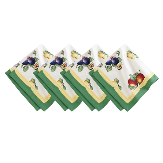 Villeroy & Boch French Garden Stain and Water Resistant Napkins, Set of 4