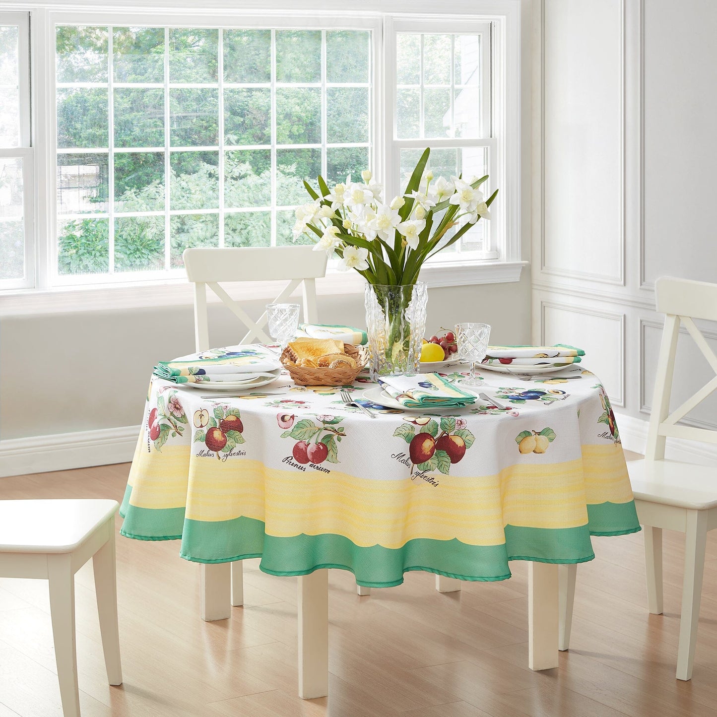 Mantel Villeroy & Boch French Garden Fleurence resistente a las manchas y al agua