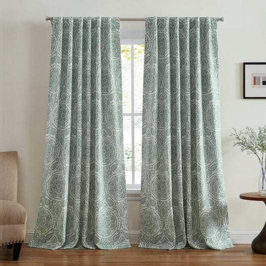 Giovanni Medallion Blackout Window Curtain Panel