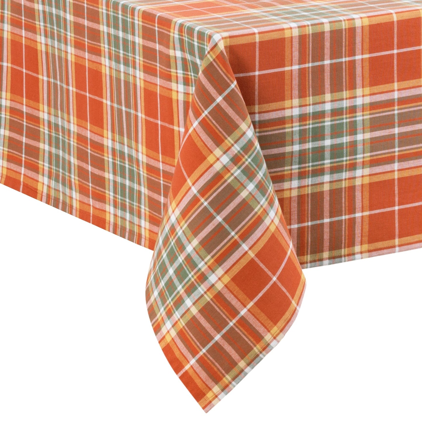 Hawley Plaid Harvest Cotton Tablecloth