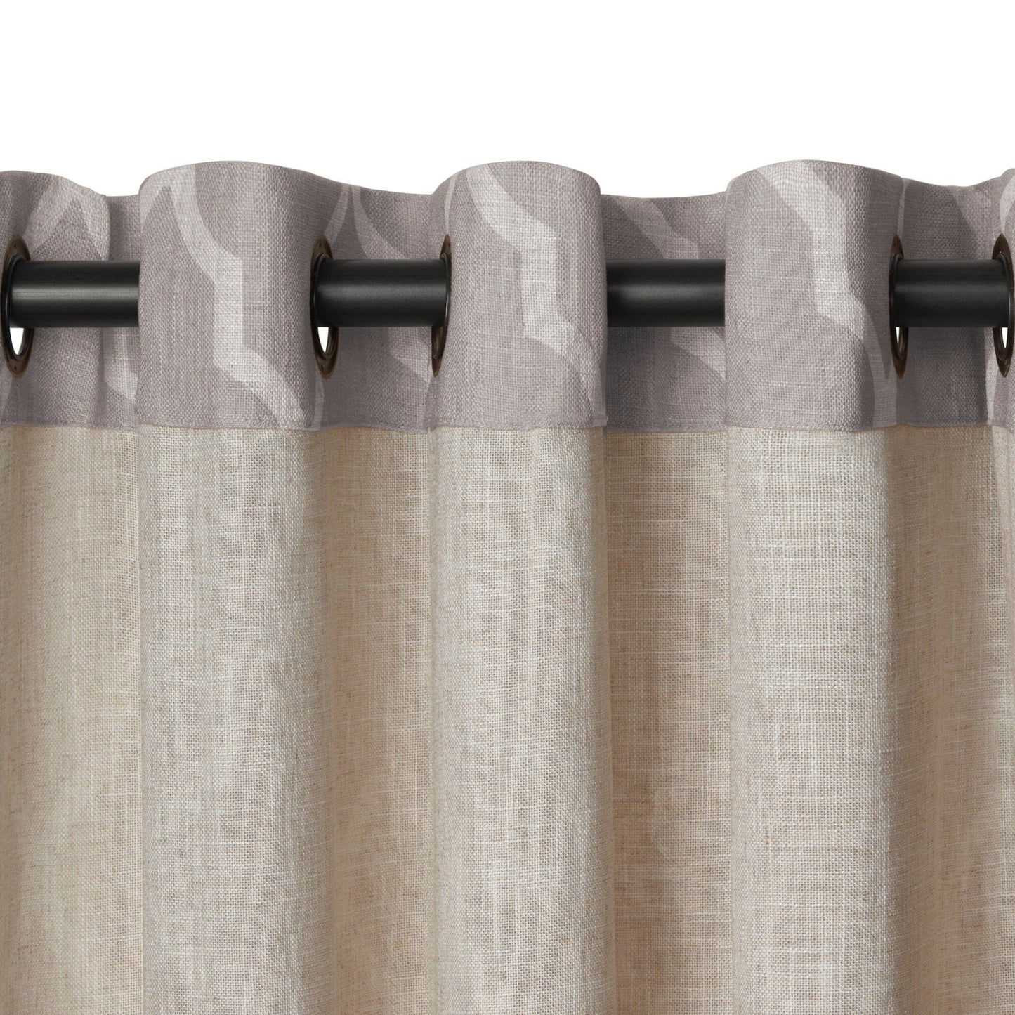 Medalia Room Darkening Geometric Window Curtain