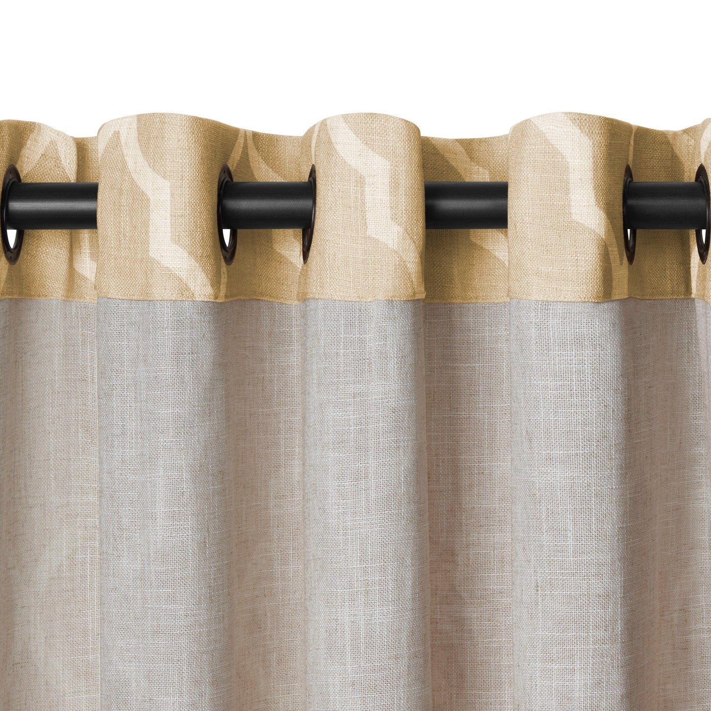 Medalia Room Darkening Geometric Window Curtain