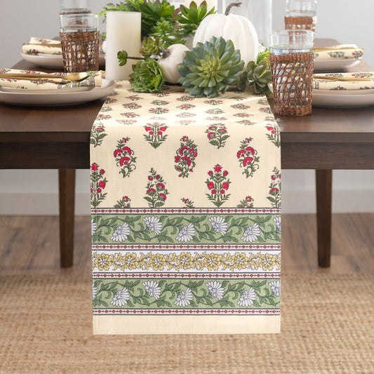 Nomad Harvest Block Print Table Runner
