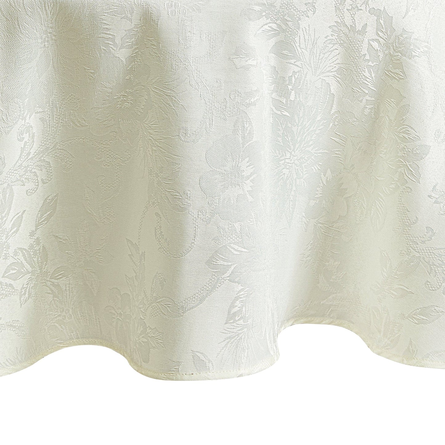 Poinsettia Elegance Jacquard Tablecloth