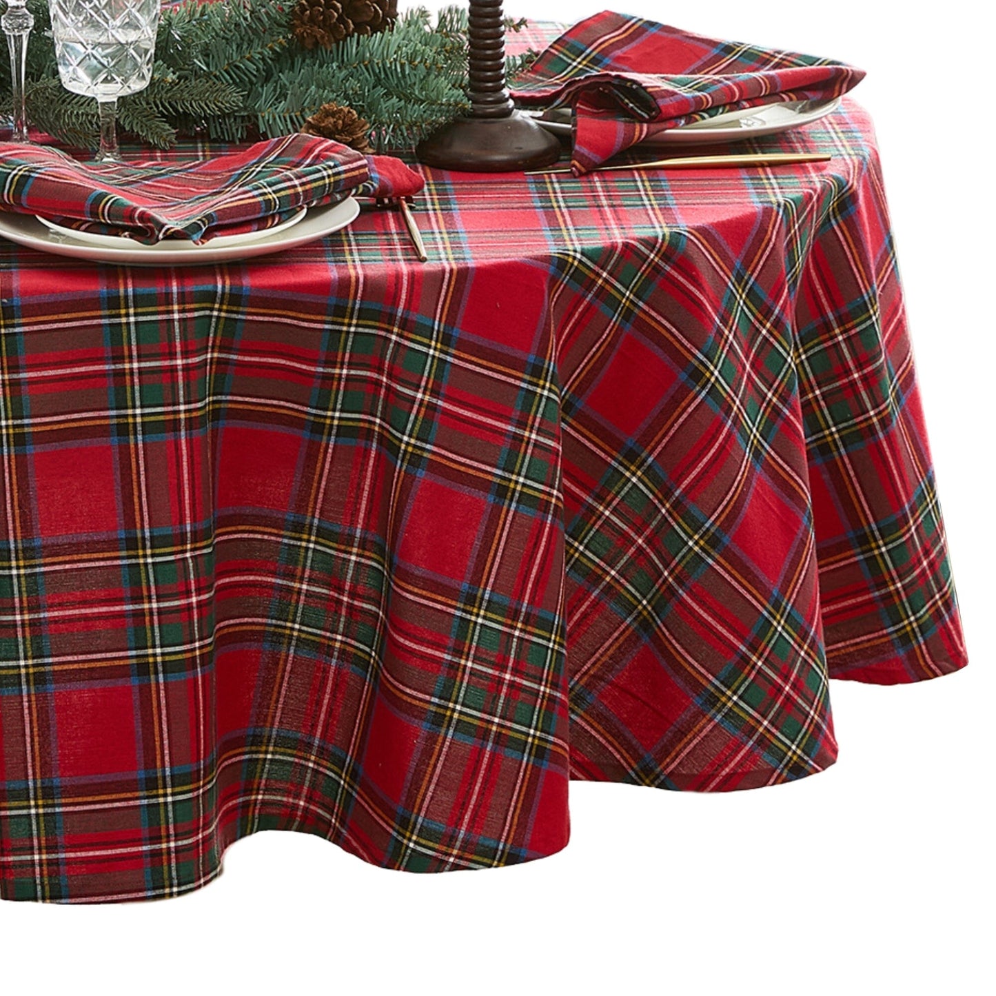 Stowe Tartan Holiday Plaid Tablecloth