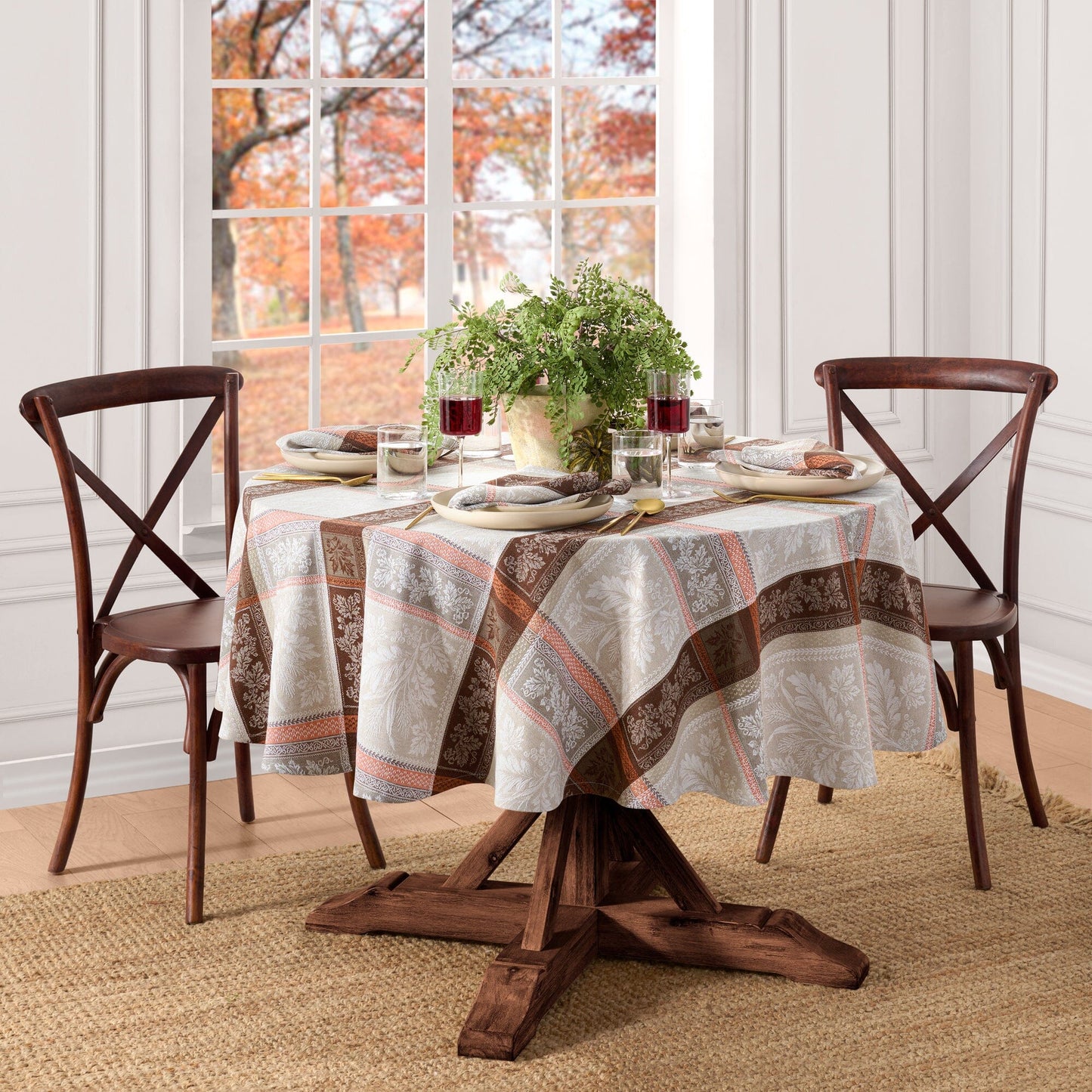 Windswept Harvest Jacquard Tablecloth