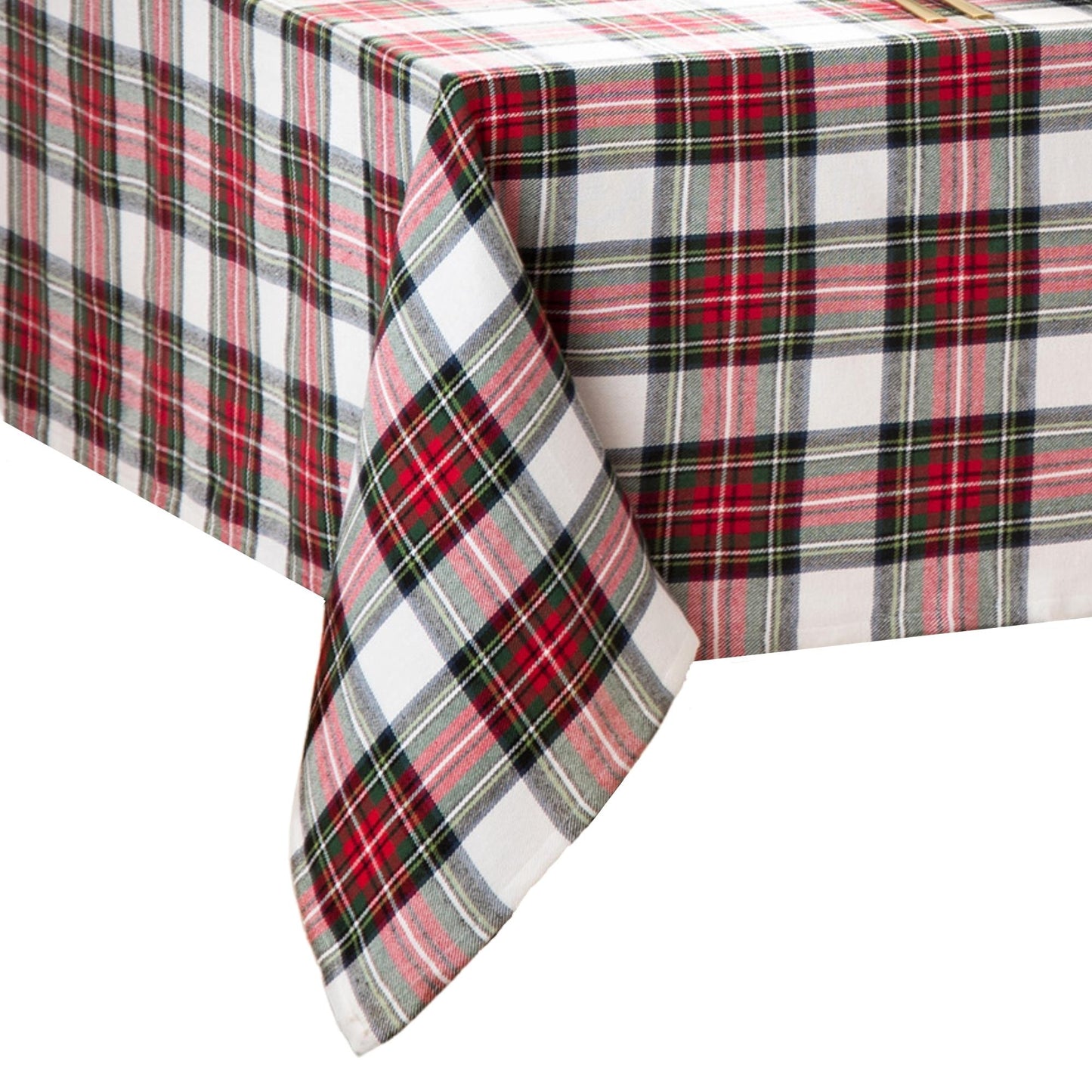 Christmas Classic Holiday Plaid Cotton Tablecloth