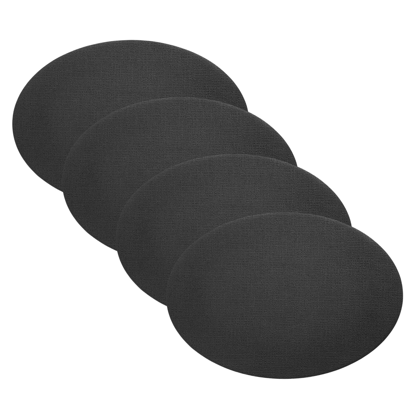 Villeroy & Boch Manufacture Rock - Manteles individuales reversibles, ovalados, de piel sintética, juego de 4