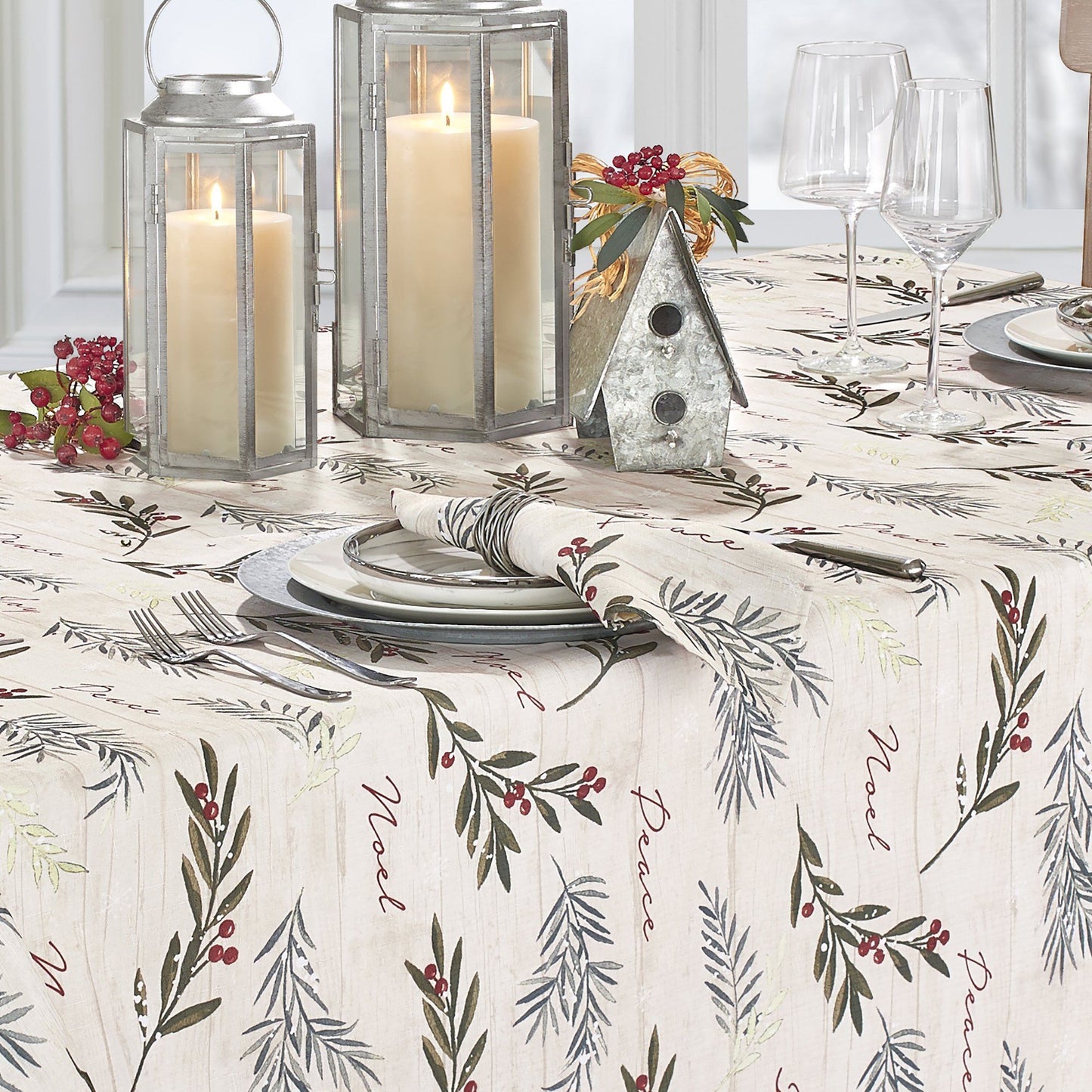 Holiday Tree Trimmings Tablecloth