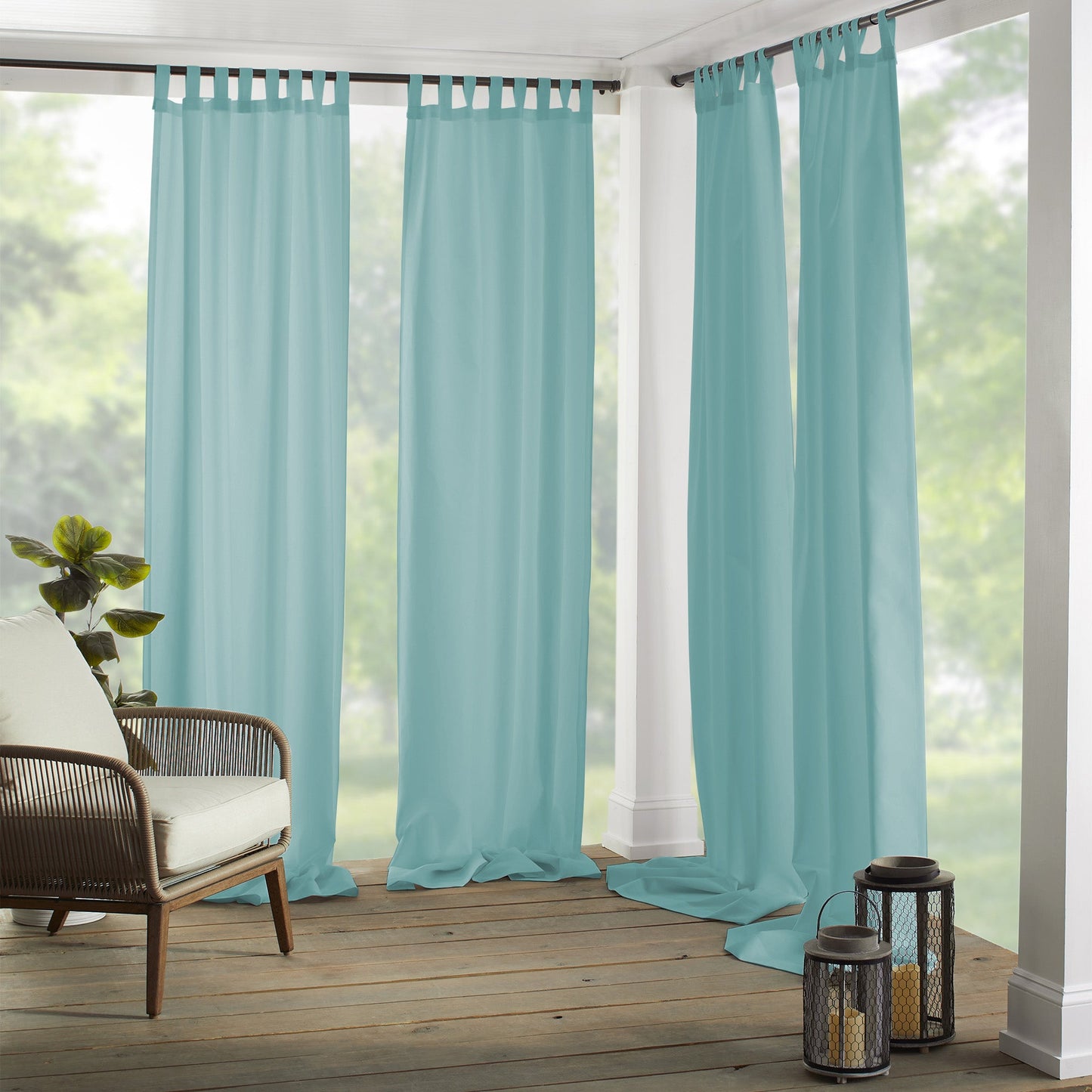 Matine Tab-Top Indoor/Outdoor Window Curtain Panel