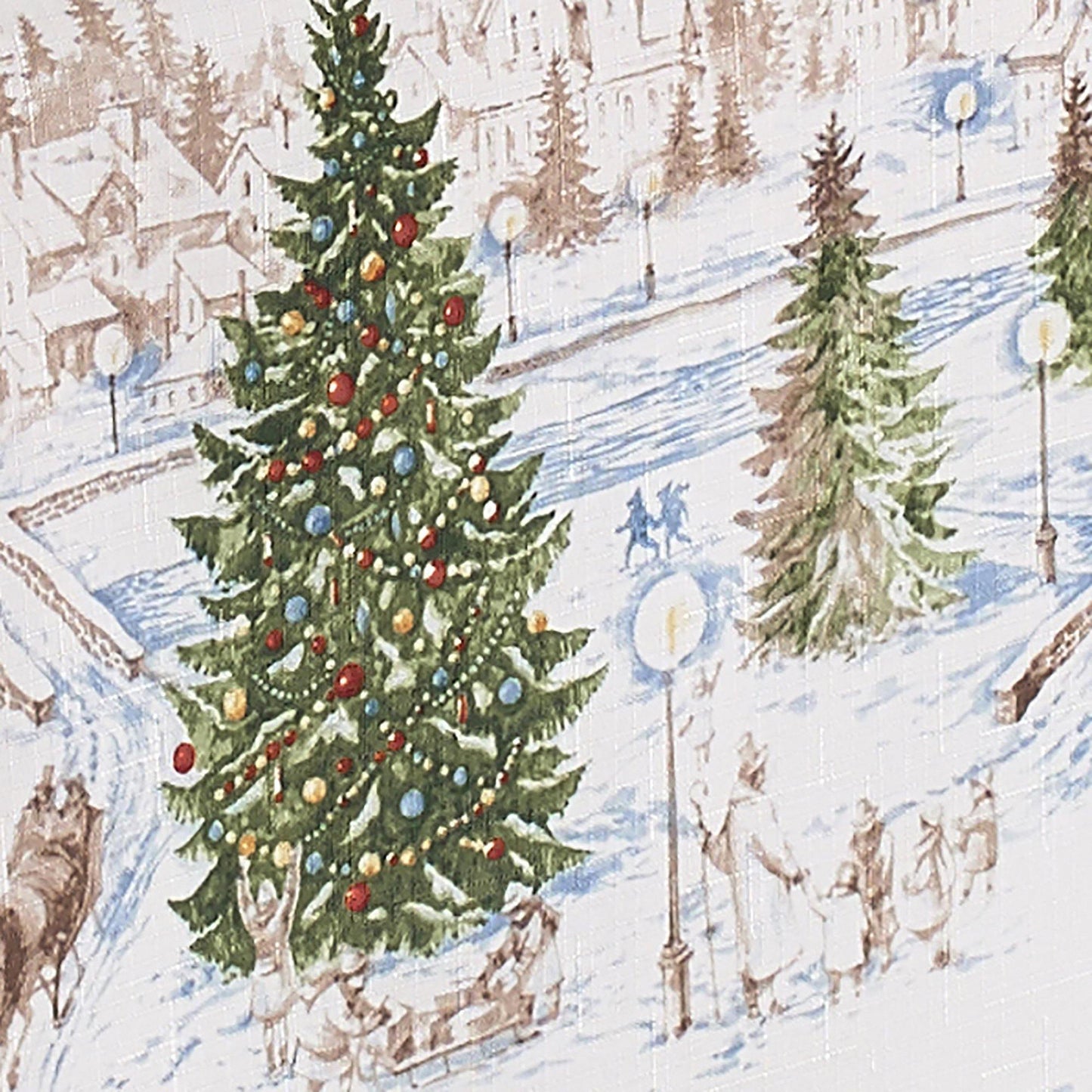 Santa’s Snowy Sleighride Table Runner