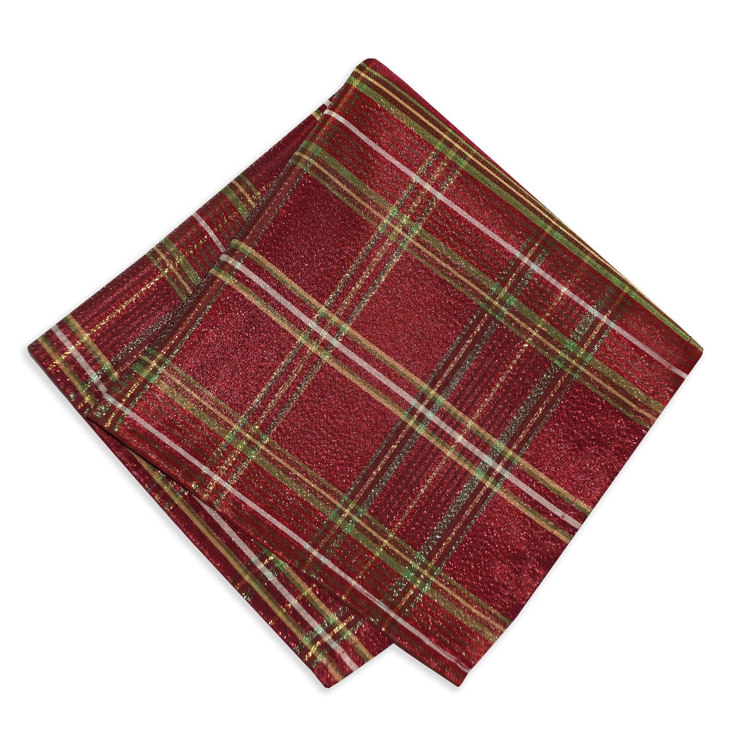 set of 4 plaid napkins