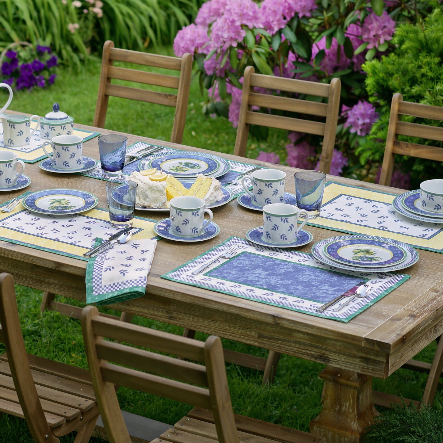 Villeroy & Boch Switch 3 manteles individuales reversibles de tela de algodón, 14.0 x 20.0 in (juego de 4)