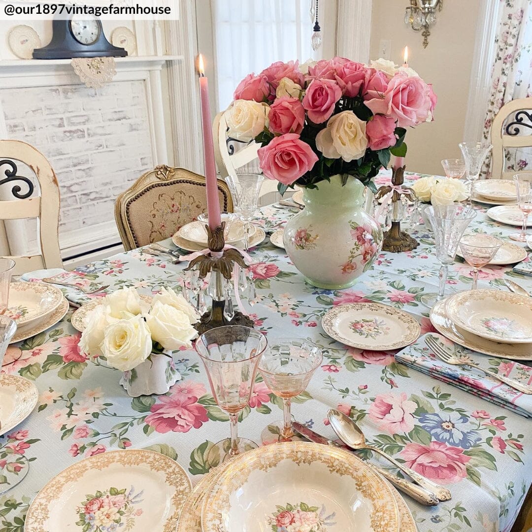 Servilletas de jardín florales vintage. Juego de 4