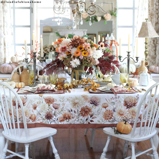 Autumn Blooms Tablecloth