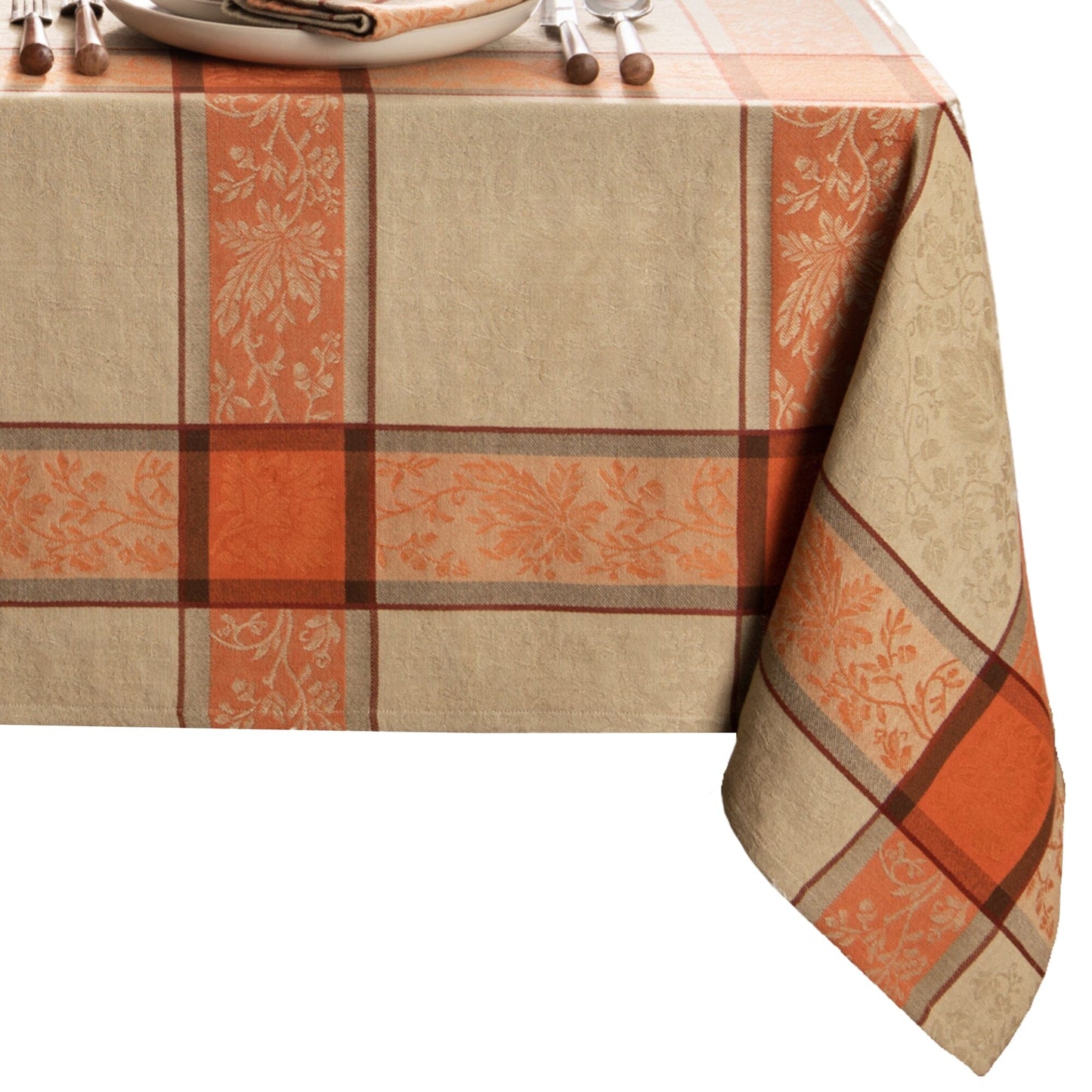 Autumnal Harvest Jacquard Tablecloth
