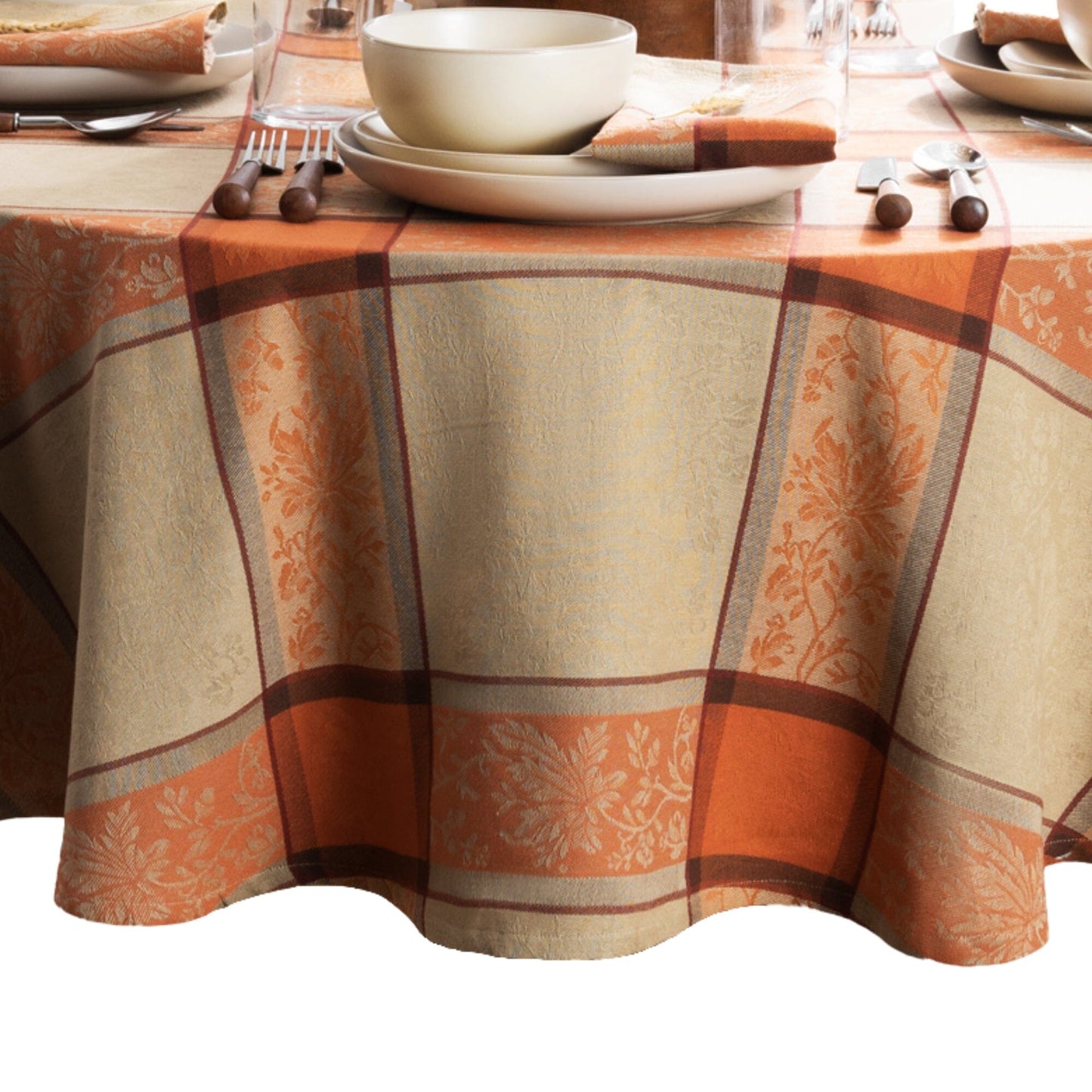 Autumnal Harvest Jacquard Tablecloth