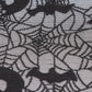 Bats & Web Lace Halloween Tablecloth with Orange Liner