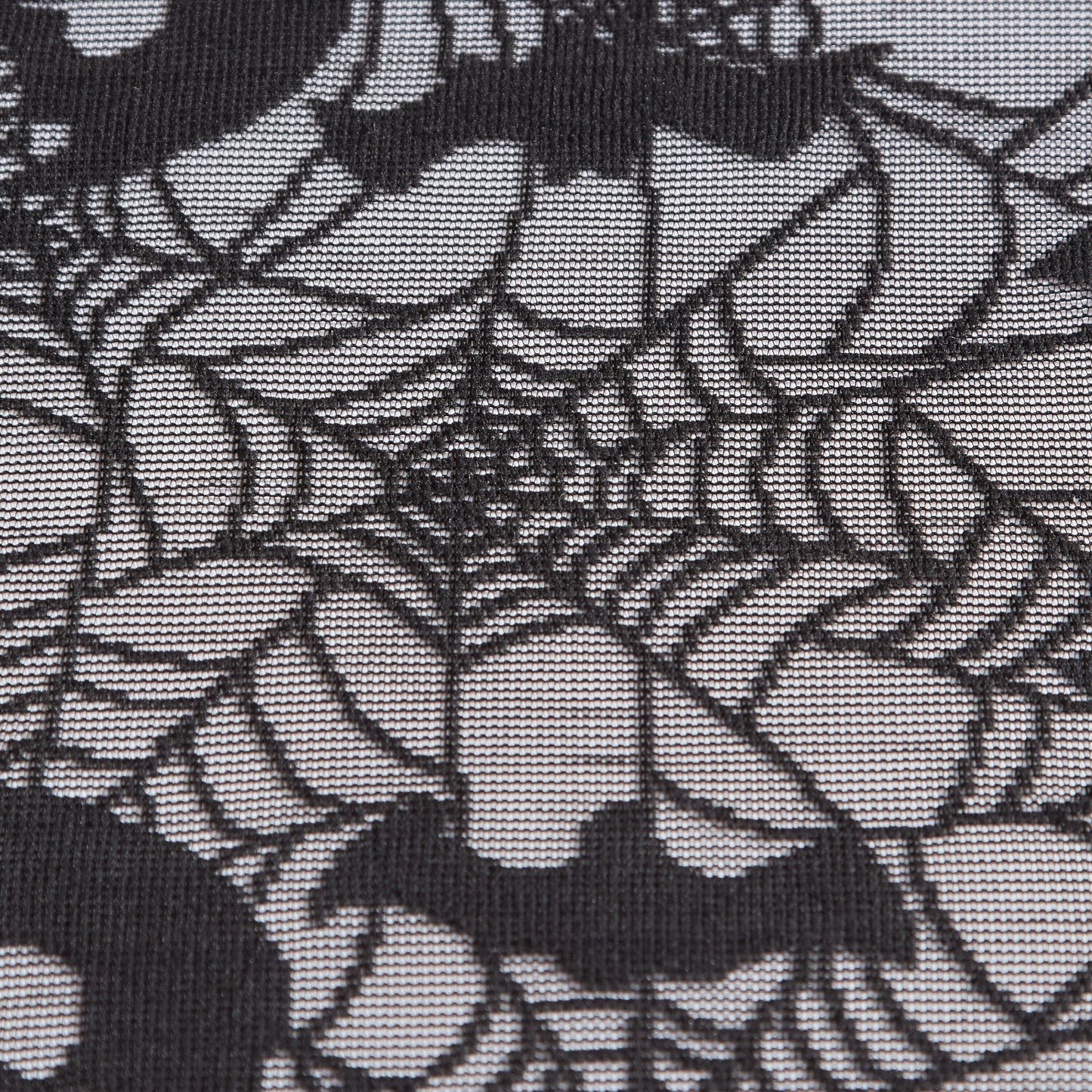Bats & Web Lace Halloween Table Console Runner
