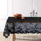 Bats & Web Lace Halloween Tablecloth with Orange Liner