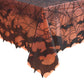 Bats & Web Lace Halloween Tablecloth with Orange Liner