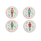 Lenox Bayberry Nutcracker Coasters, Set of 4