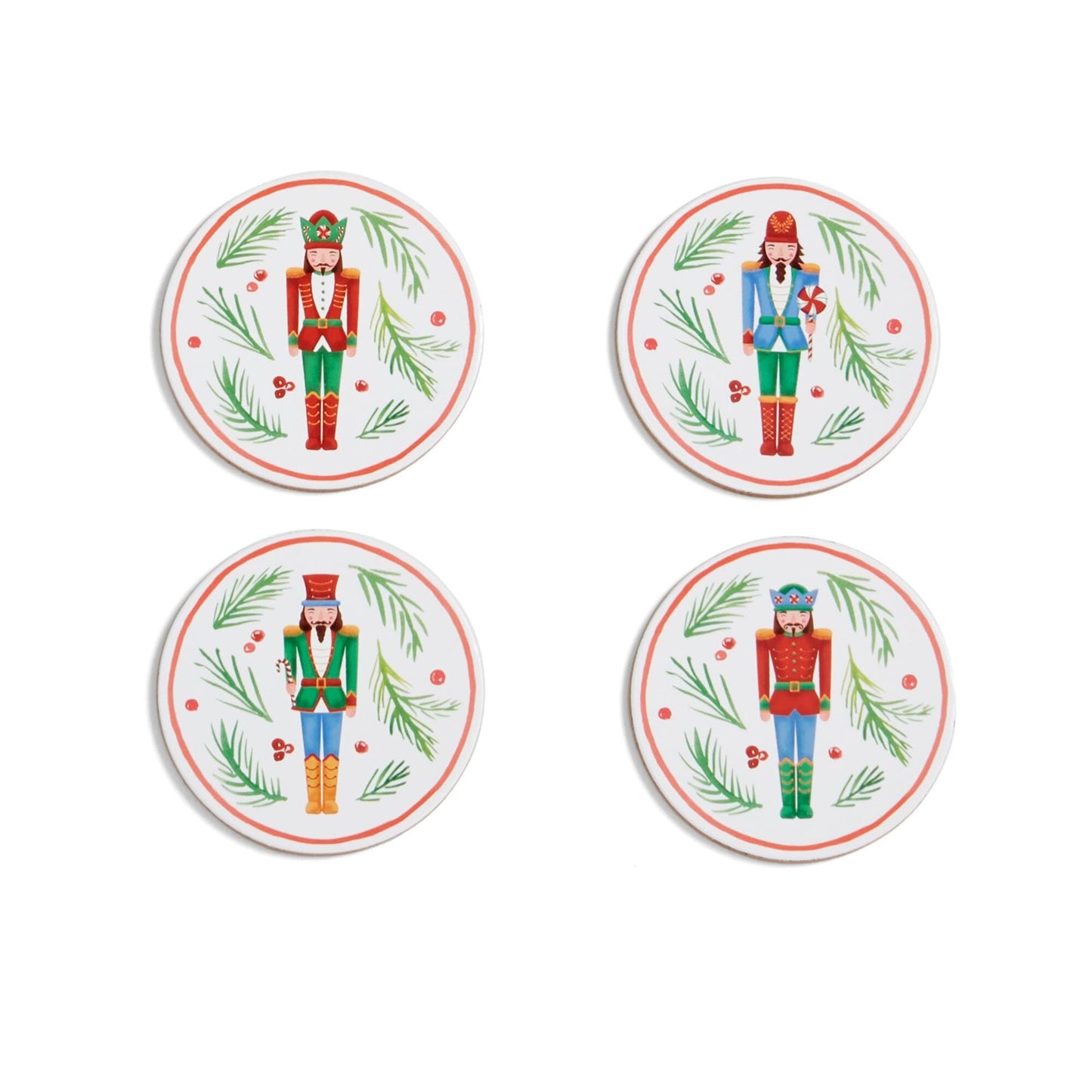 Lenox Bayberry Nutcracker Coasters, Set of 4