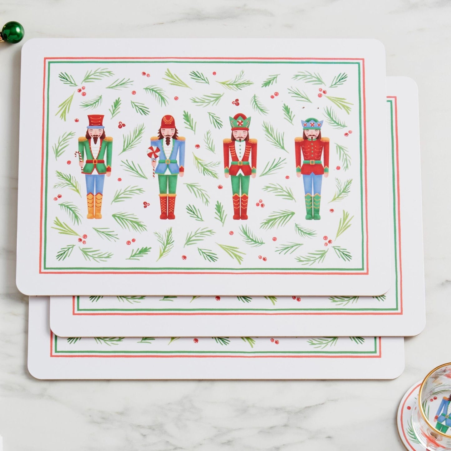 Lenox Bayberry Nutcracker Cork Placemats Set of 4