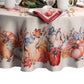 Botanical Harvest Pumpkin Engineered Tablecloth