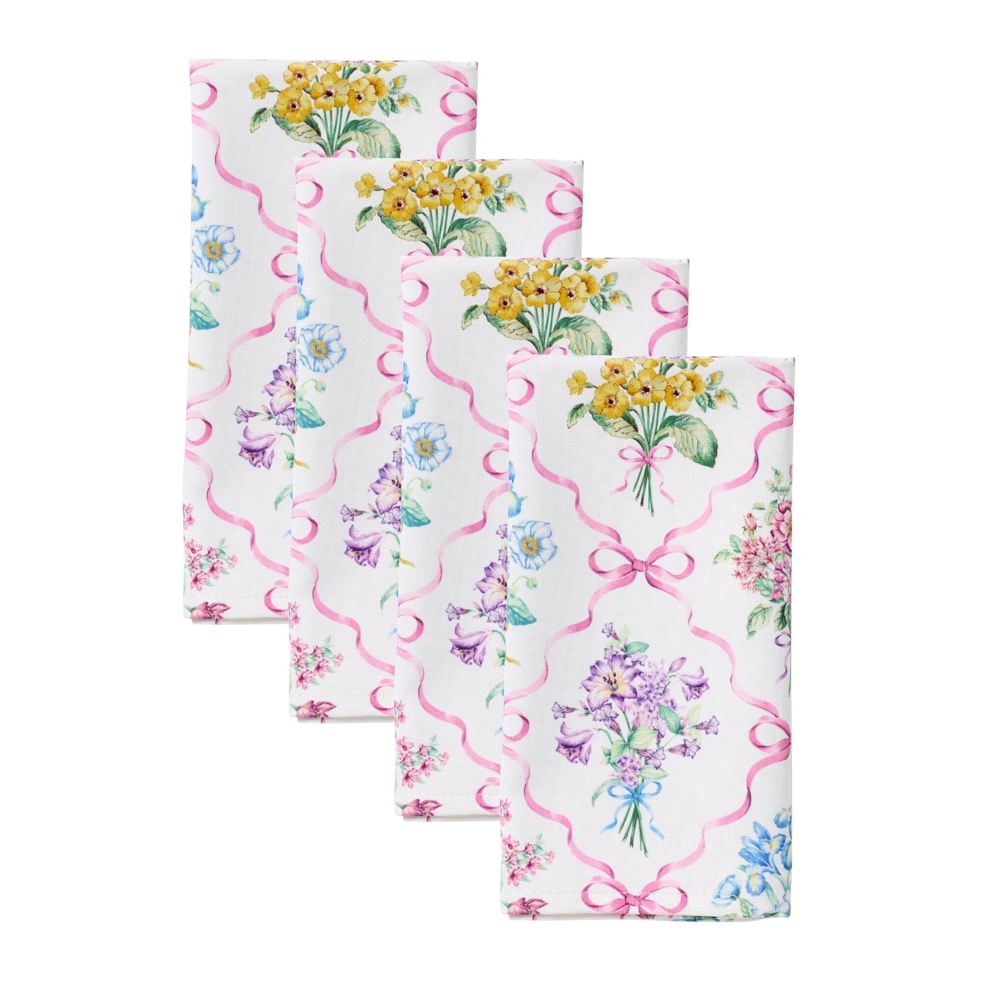 Lenox Bouquet Ribbon Napkins, Set of 4 – Threadmade Home