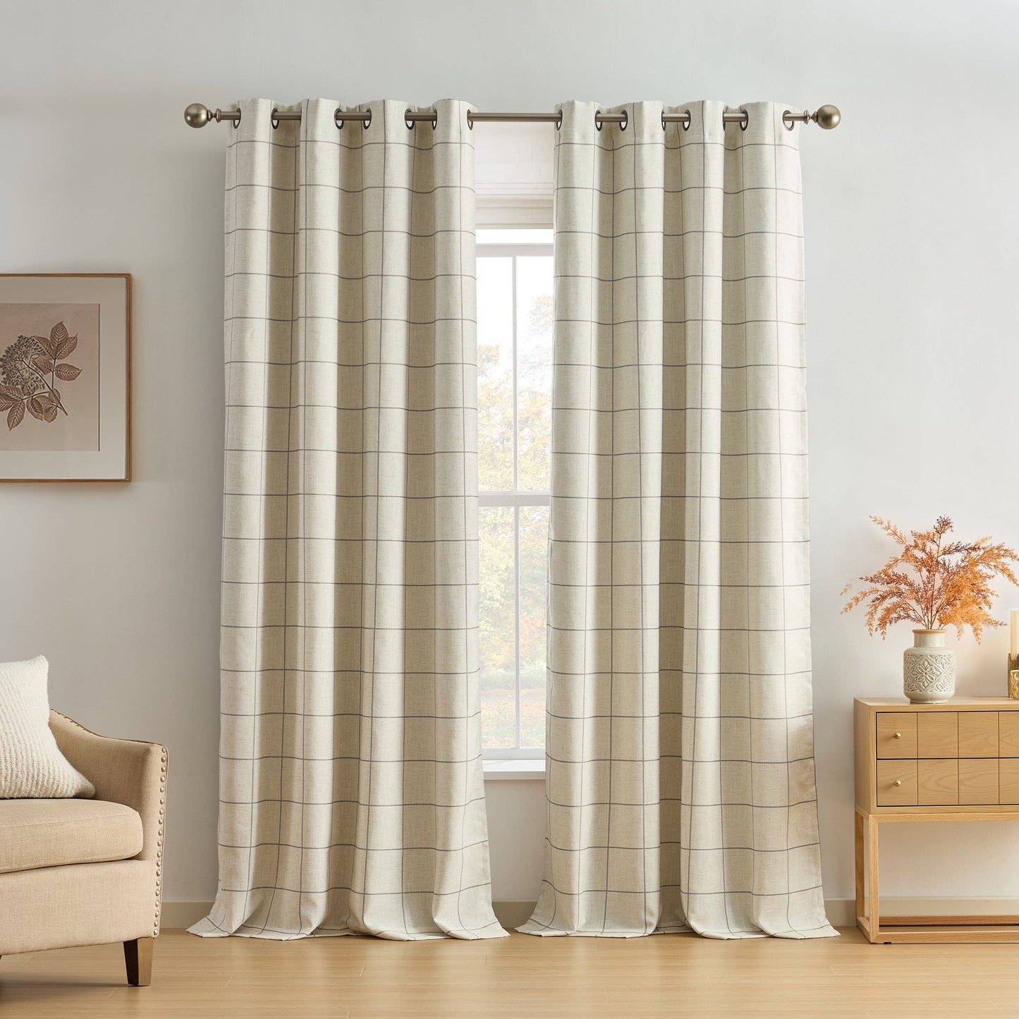 Brighton Grommet Window Curtain Panel