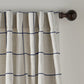 Panel de cortina opaca para ventana Brighton Windowpane a cuadros