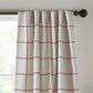 Panel de cortina opaca para ventana Brighton Windowpane a cuadros