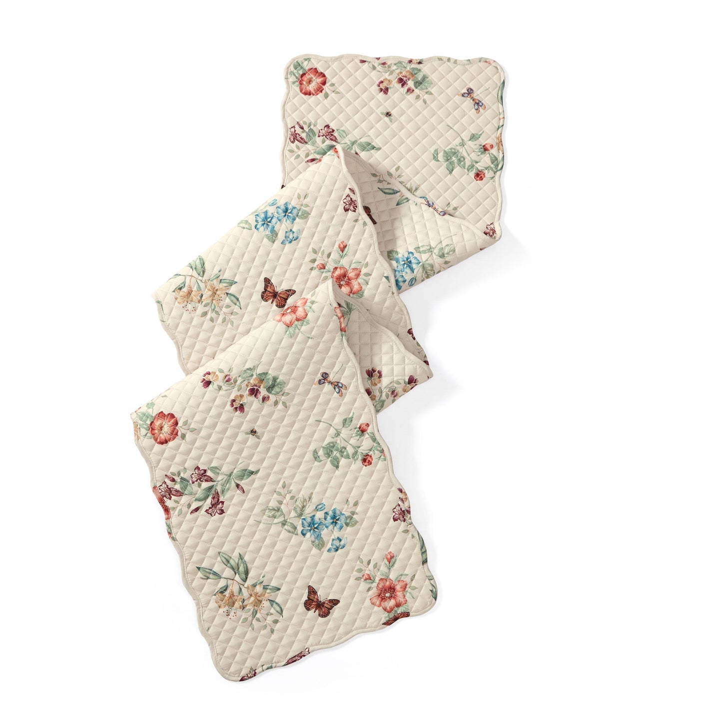 Lenox Butterfly Meadow Fall Quilted Table Runner, 14"x72"