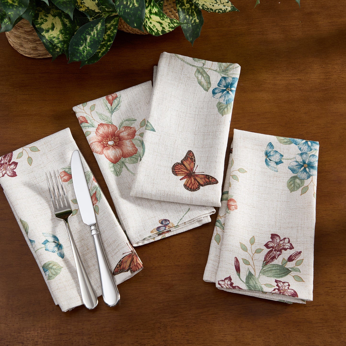 Lenox Butterfly Meadow Fall Napkins, Set of 4