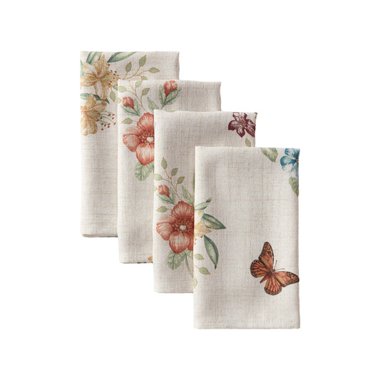 Lenox Butterfly Meadow Fall Napkins, Set of 4