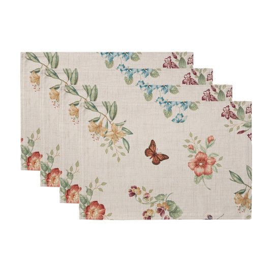 Lenox Butterfly Meadow Fall Placemats, Set of 4