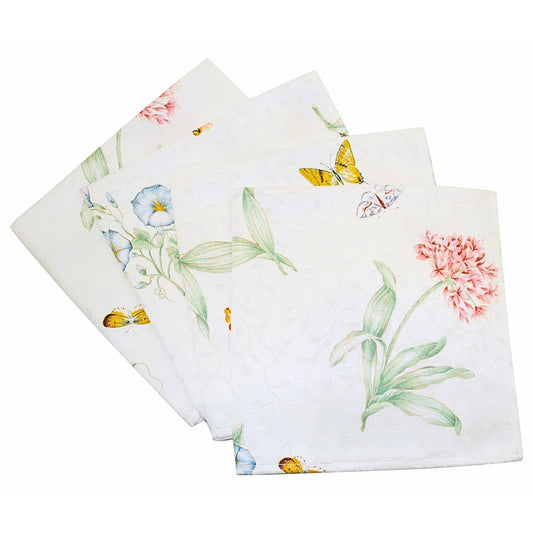 Lenox Butterfly Meadow Damask Napkins, Set of 4