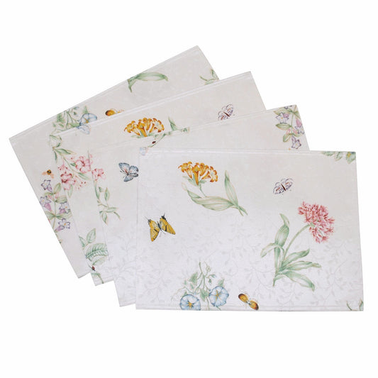 Lenox Butterfly Meadow Damask Placemats, Set of 4