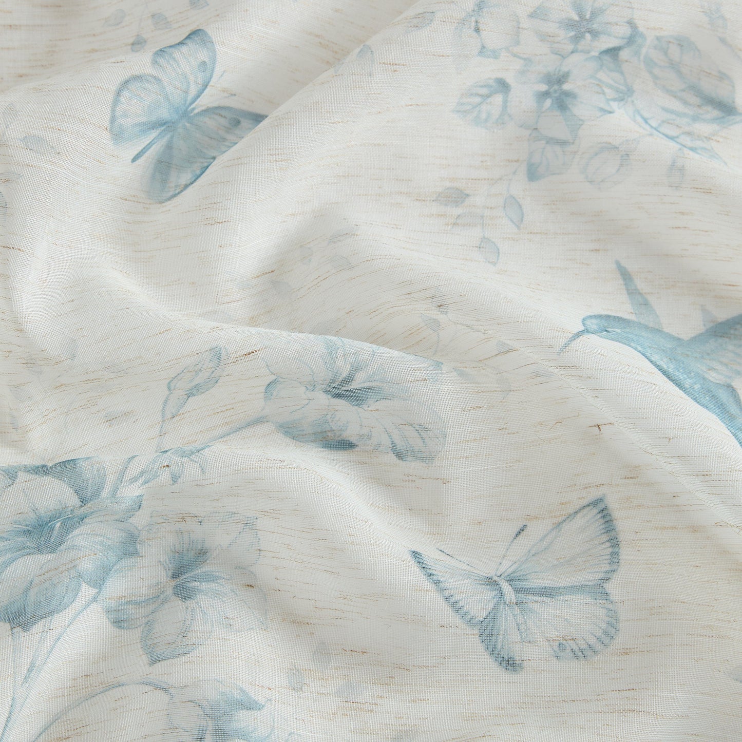 Lenox Butterfly Meadow Toile Printed Window Curtain